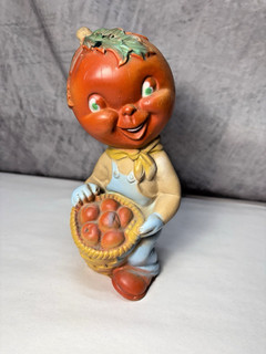 Vintage 1950's Dreamland Creations Tomato Head Farmer Advertising Toy 7" FG 2