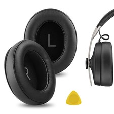 Geekria Protein Leather Ear Pads for Sennheiser Momentum 3 Headphones Black