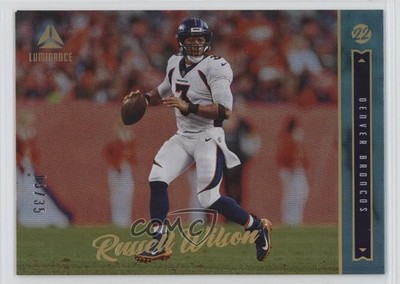 2022 Panini Luminance Teal 3/35 Russell Wilson #87 9v7