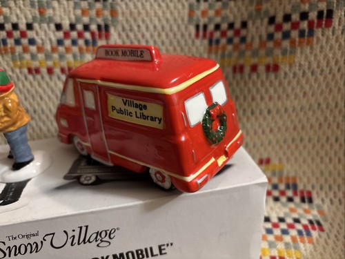 Department Dept 56 Snow Village Village News Icy Treat Ice Cream Bookmobile Lot - Picture 17 of 24