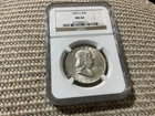 1959-D NGC MS-64 FRANKLIN Half Dollar 90% fine silver