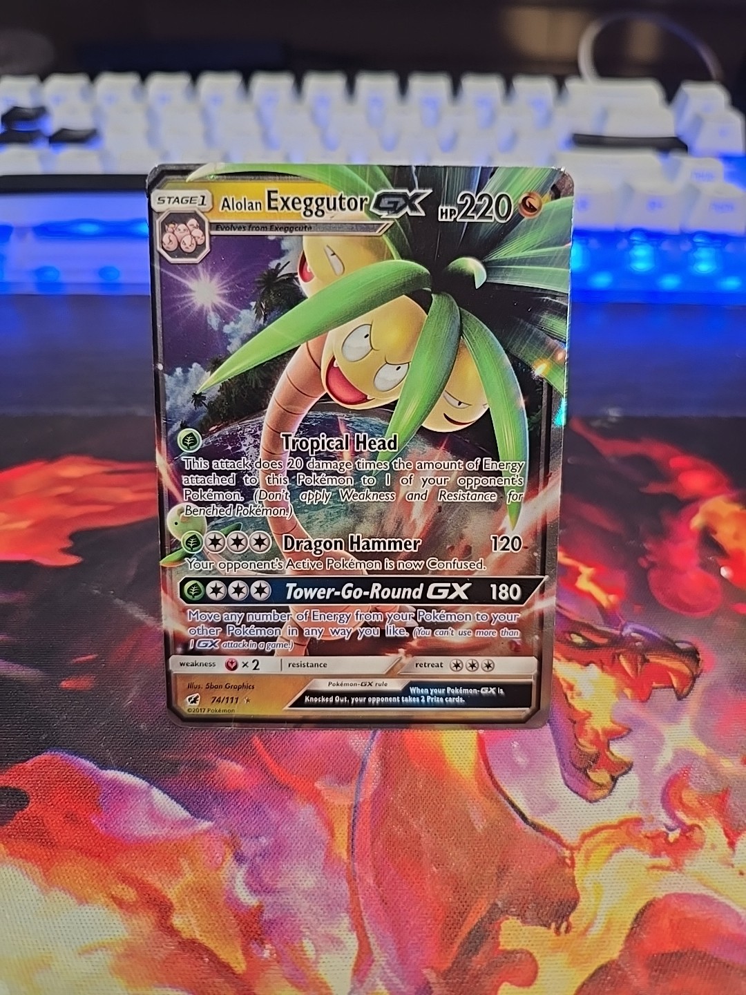 Alolan Exeggutor GX 74/111 Sm-Crimson Invasion Holo