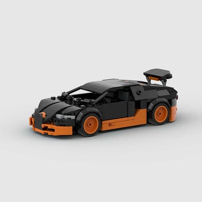 Bugatti Veyron SuperSport - Maßstab 1:24 Modell MOC Stein Lego Auto Modell Sportwagen