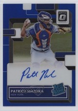 2022 Panini Donruss Optic Blue Prizm 51/75 Patrick Mazeika #RRS-PM Auto 0b2