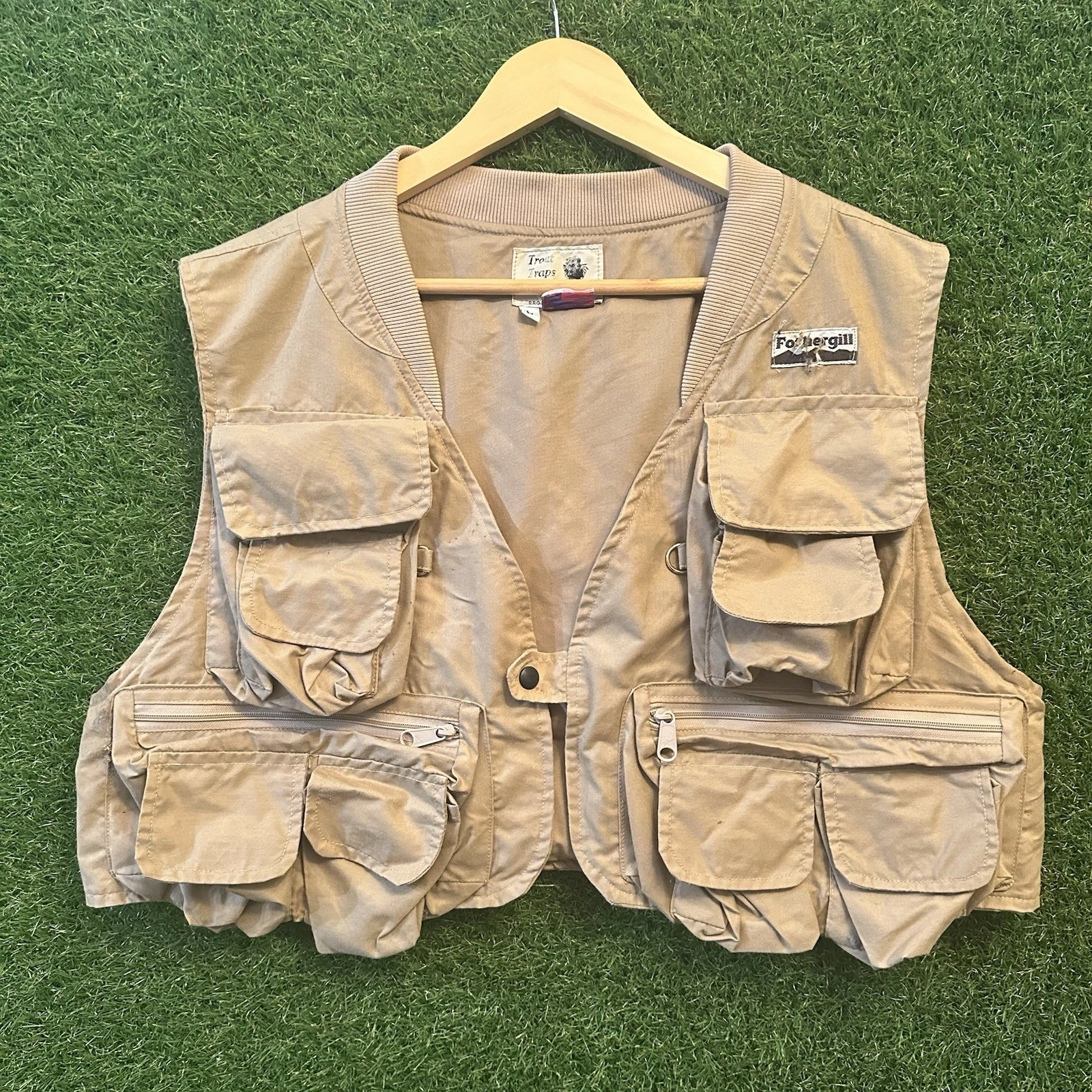 Vintage Trout Traps Fly Fishing Vest Chuck Fothergill Made In The USA LARGE 1988
Opens in a new wind