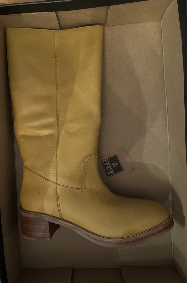 Новый с Ярлыками Frye женщины Camryn Campus размер 10 банан кожи высокий - Изображение 4 из 4