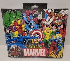 Marvel Super Heroes 12 Days of Socks Giftset - Size 6-12 - Crew  Low Cut