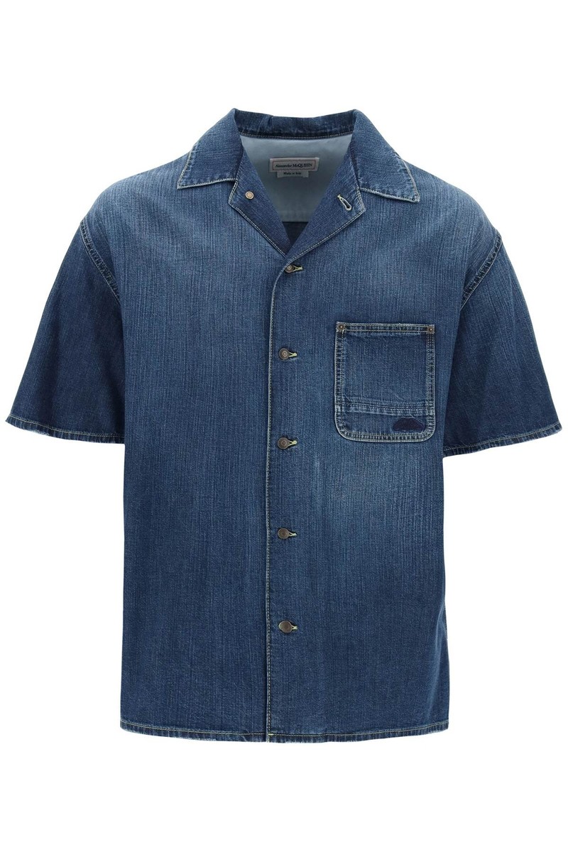 新品Alexander McQUEEN OS DENIM SHIRT デニム