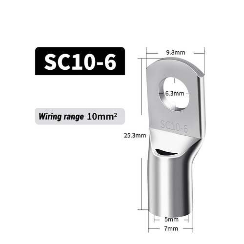 Copper Tube Terminals Terminal Battery Welding Ring Crimp Cable Lugs (All Sizes) - Picture 8 of 29