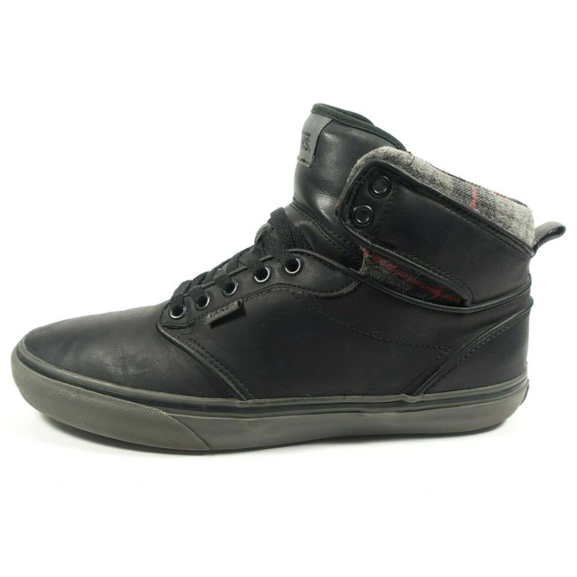 vans atwood black leather mens