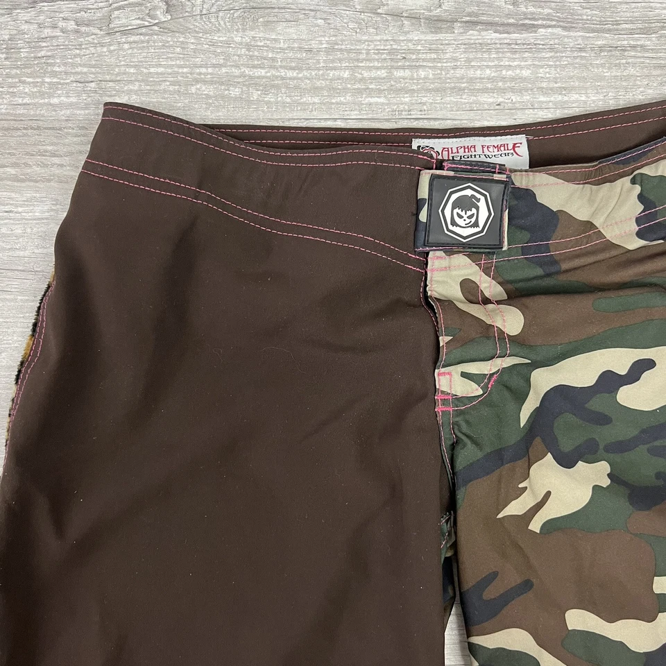 Shorts femininos Fighter Girls MMA camuflado chita tamanho 6 - Imagem 3 de 4