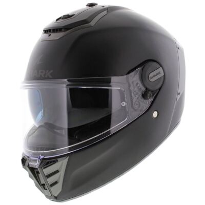Shark Spartan RS, Blank Matt Black KMA, Full Face Motorcycle Helmet, ECE22.06
