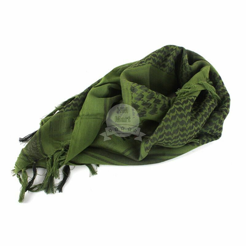 Shemagh Military Army Cotton Heavyweight Arab Tactical Desert Keffiyeh Scarf 42"