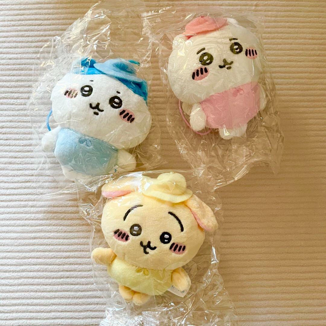 Chiikawa Complete Set of 3 Plush BIG Fairy Mascot Gasha Hachiware