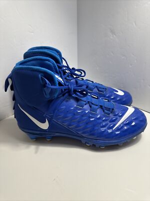 Nike Force Savage Varsity 2 Mens Sz 11.5 Blue White Football Cleats AQ8155-400
