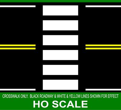 HIGHWAY STREET CROSSWALK LINES # 2 1/87 HO SCALE TRAIN LAYOUT GARDEN