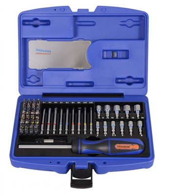 4097  Projahn COLOR Bit-Box Universal mit 6,3/ 1/4'' 60tlg.