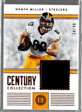 2017 Panini Encased Century Collection Materials #8 Heath Miller Jersey /49