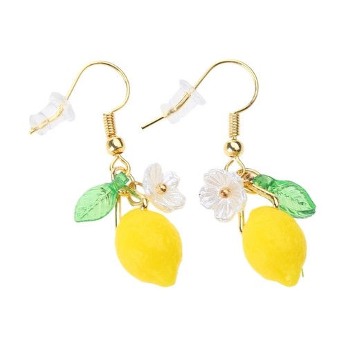 Citrus Earrings Adornment Ear Hooks Dangle Ear Rings Ornament - Picture 6 of 8