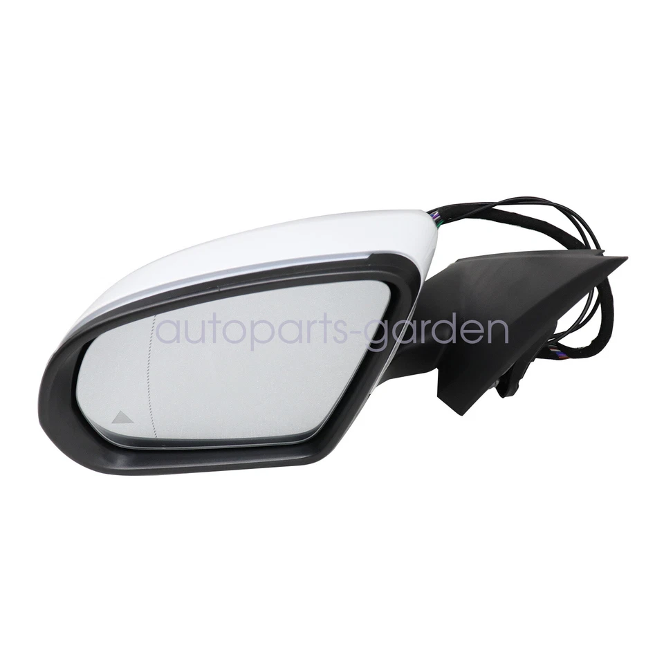 Espejo retrovisor lateral izquierdo blanco nuevo para Mercedes-Benz C63 AMG S 2017-2021 Foto 4 de 4