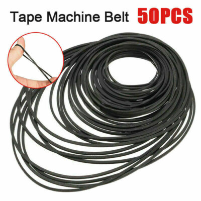 50x Riemen Antriebsriemen 30-150mm für Kassettendeck Cassette Tape Deck Belts