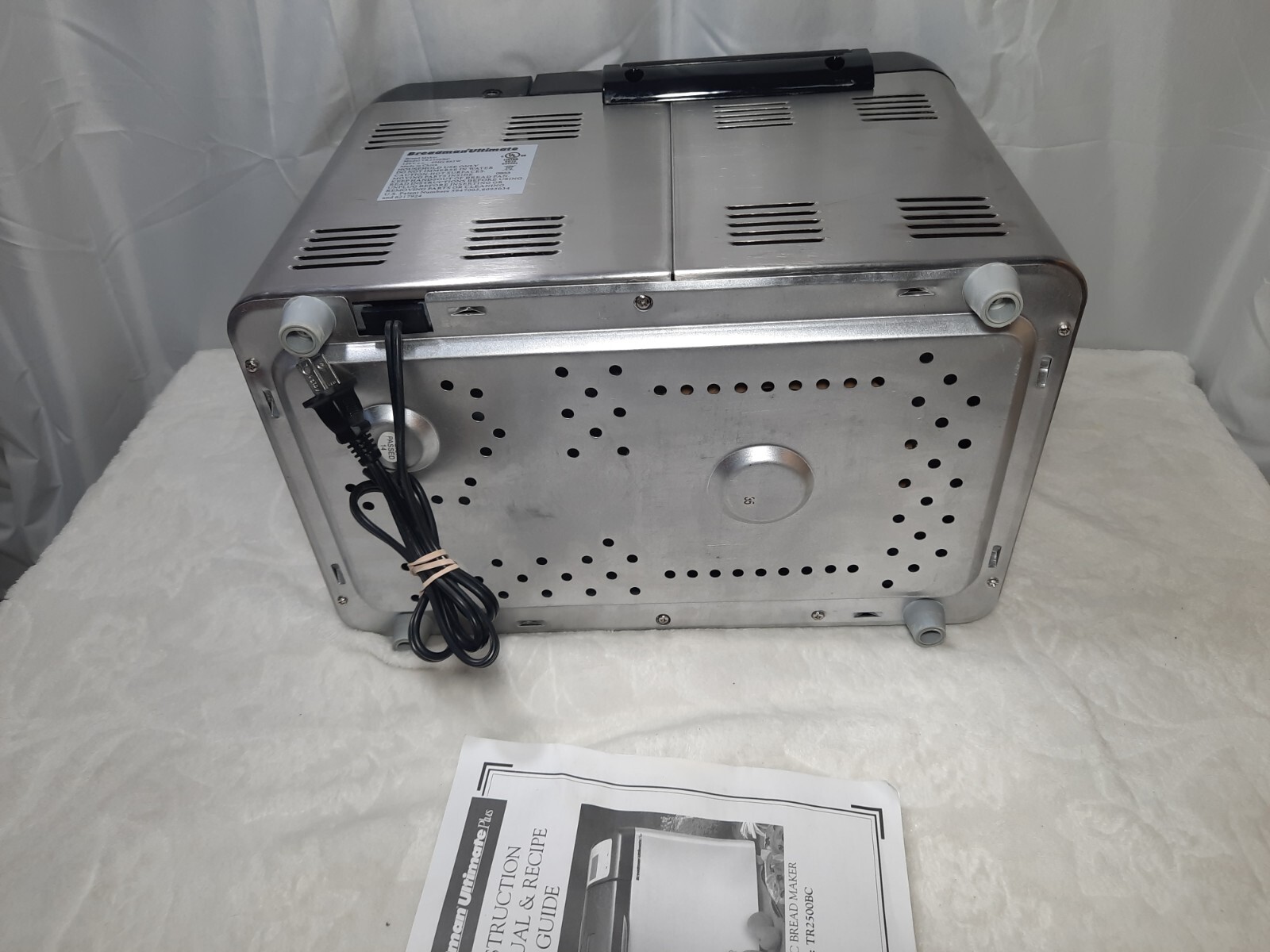 BREADMAN ULTIMATE PLUS 2lb Stainless Steel Convection TR2500BC BREAD
