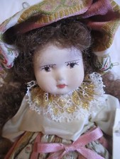 Bambola porcellana Capodimonte Vintage nuova 20 Cm