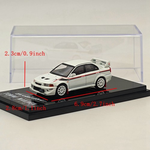 Hobby Japan 1/64 Mitsubishi Lancer GSR Evolution VI White HJ642033CW Diecast - Imagen 7 de 7