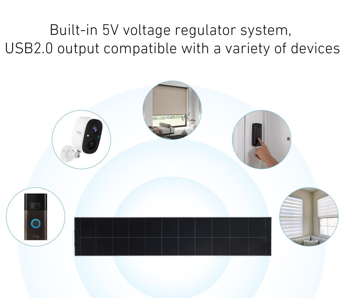 NSS Solar Panel - USB Solar Panel Charger 5v 6w With High Performance Monocrystalline Powerbank I.772851965 - View #2