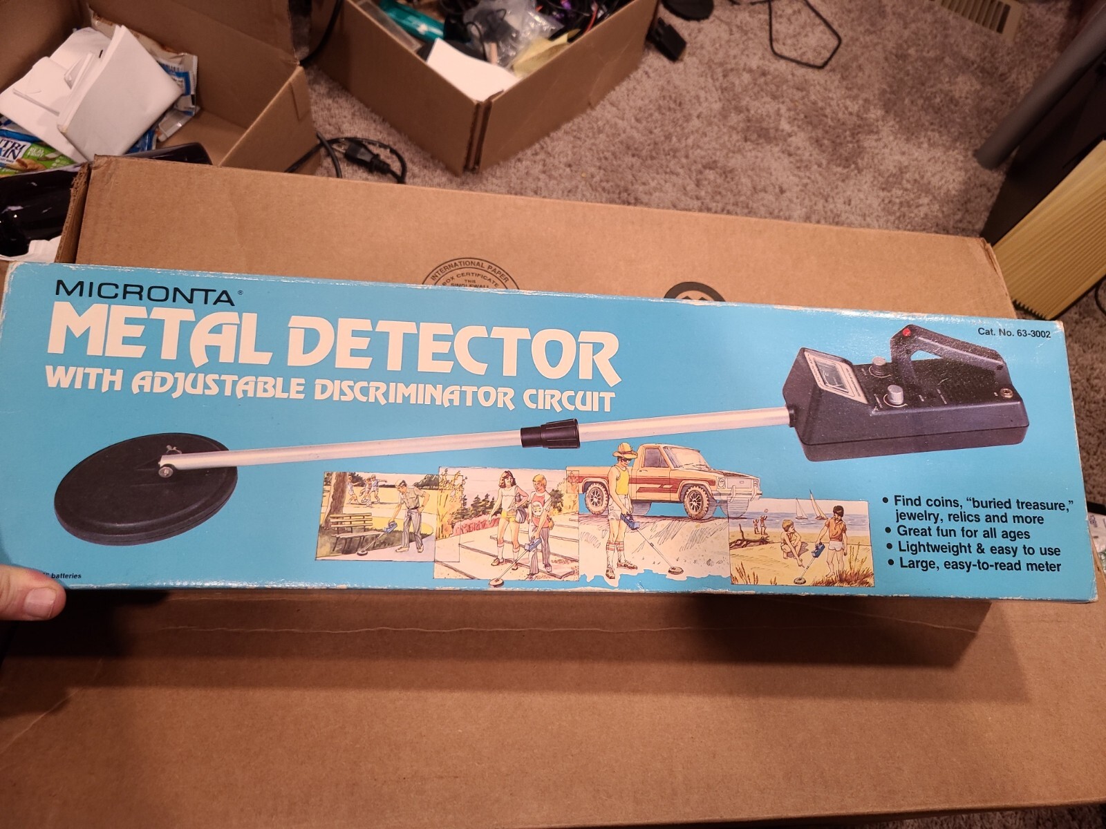 MicrontaMetal Detector Radio 633002 w/Adjustable discriminator