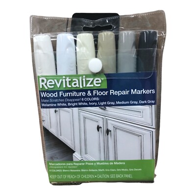 Revitalize Wood Furniture & Floor Repair Markers 6 Ct : White To Dark Gray