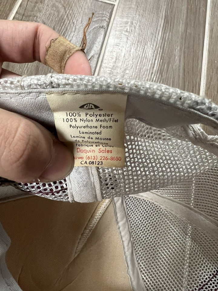 OLD VINTAGE ADVERTISING HAT SNAP BACK OTTAWA CANADA USA THREE STRIPE