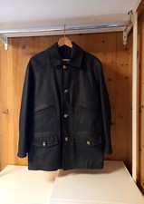 Giaccone / cappotto VERA PELLE IVY OXFORD SPORTSWEAR imbottito, uomo, S, vintage