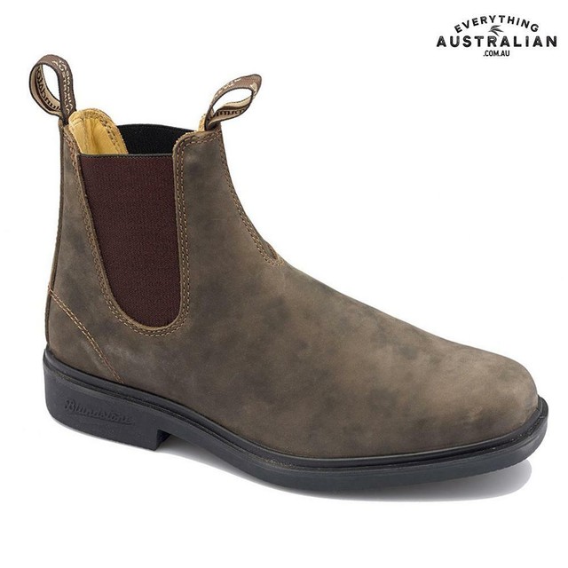 leather slip on boots womens