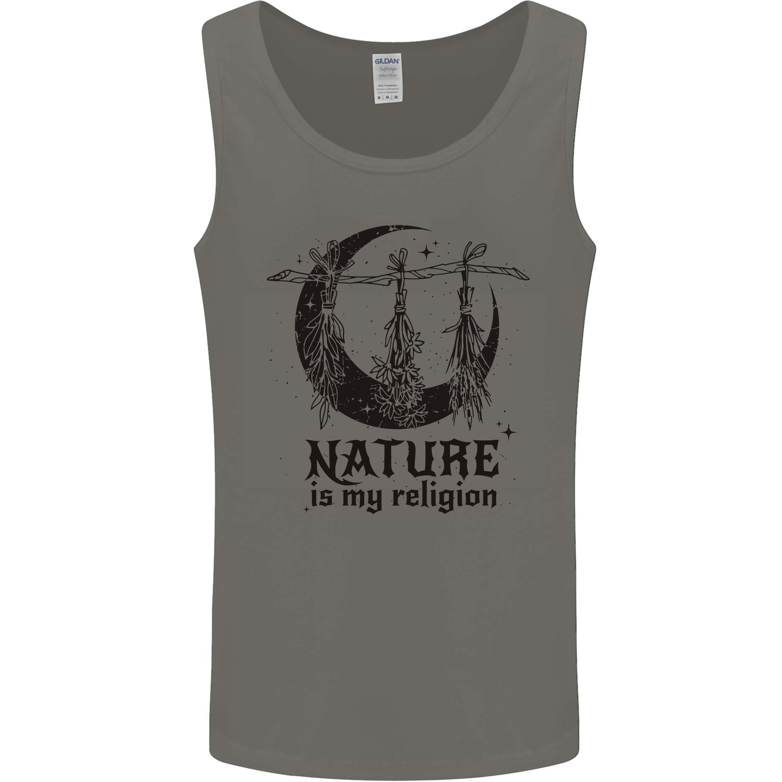 Nature Is My Religion Halloween Witch Mens Vest Tank Top