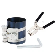 Piston Ring Compressor + Installer Ratchet Plier Remover Expander Engine Tool