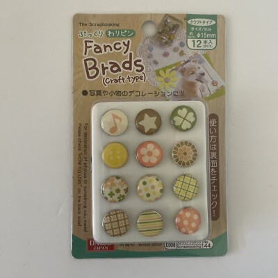 #ad #ad Daiso Japan Fancy Brads Craft Type Kawaii Star Flower Music Note $4.50