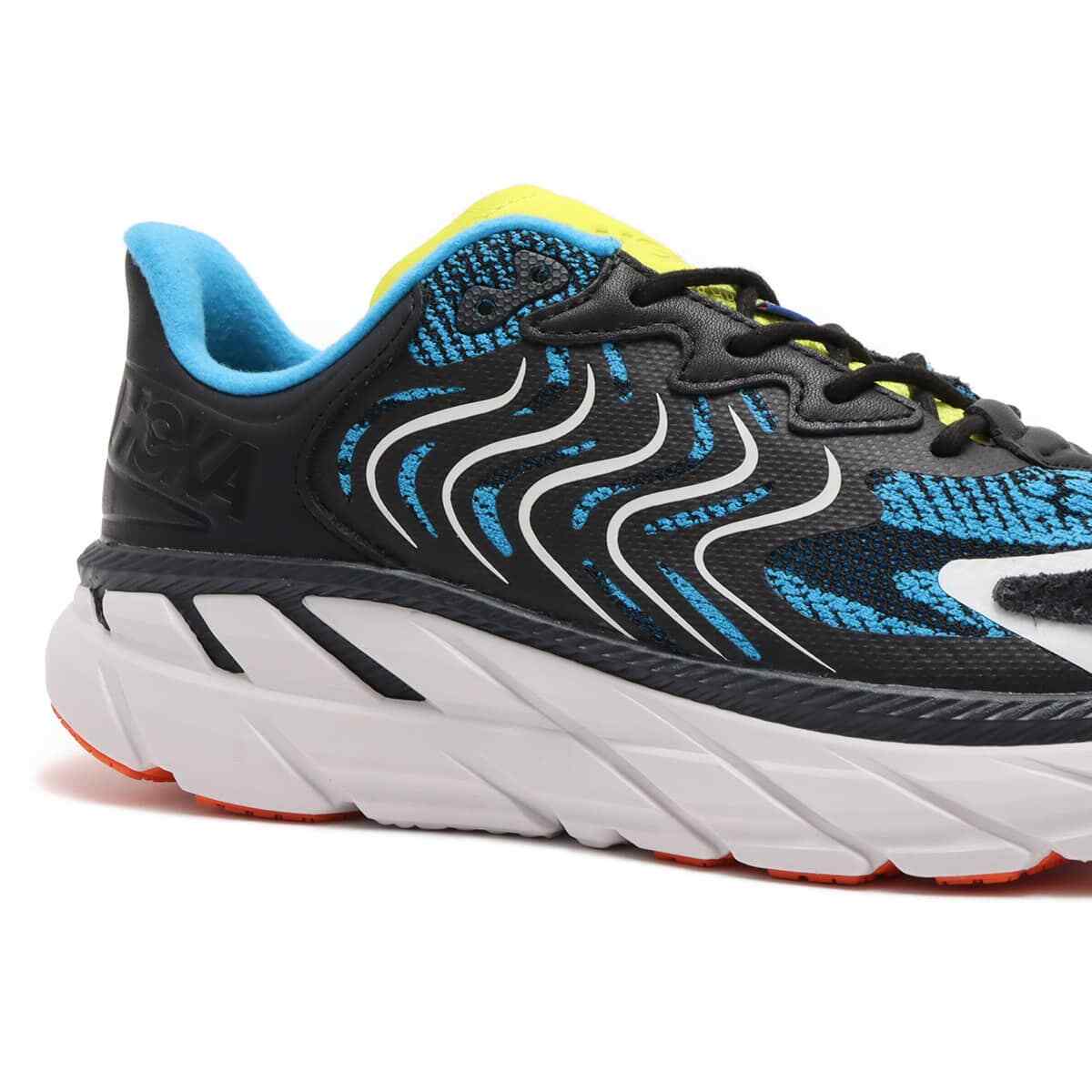 靴 HOKA CLIFTON LS BLACK / DIVA BLUE HOKA ONE ONE Clifton LS 'Black Diva Blue' 1141550-BDVB