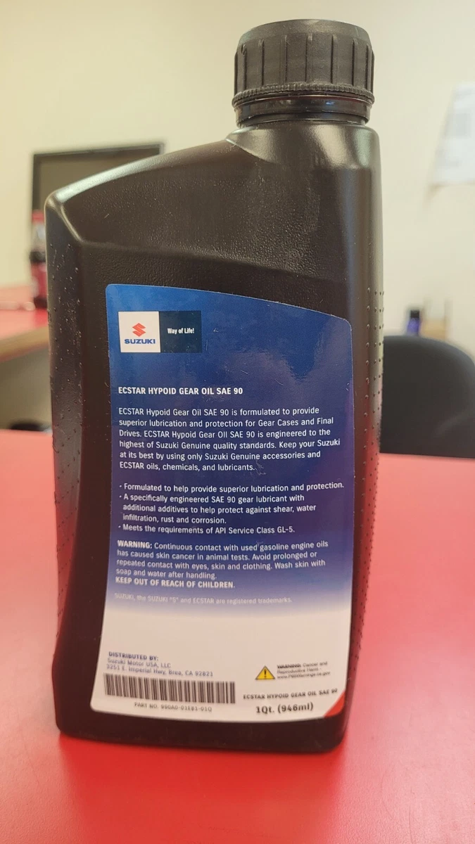 Suzuki Ecstar Hypoid Gear Oil 80w90 32oz 990A001E8101Q, 49 OFF