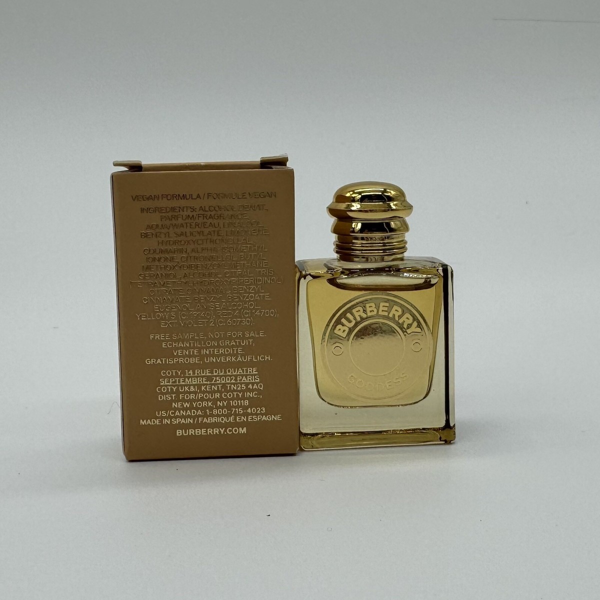 BURBERRY GODDESS EAU DE PARFUM INTENSE 5ML/0.16FL.OZ MINI NEW