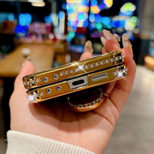 Diamond Phone Case For Samsung Galaxy Z Flip6 Flip5 4 3 Shockproof Holder Cover - Picture 7 of 18