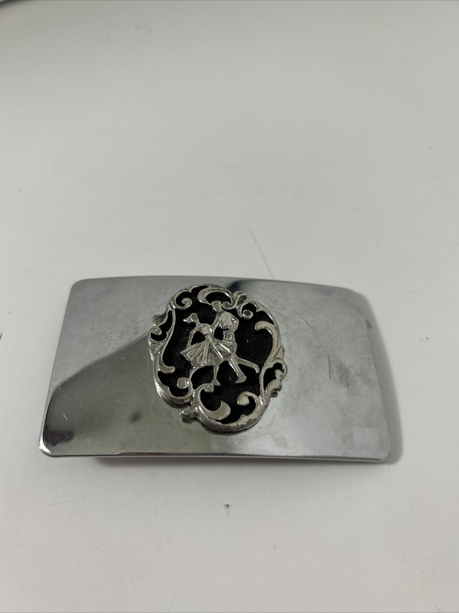 Square Dancing Couple Chrome Belt Buckle 3x2” | eBay display picture 2