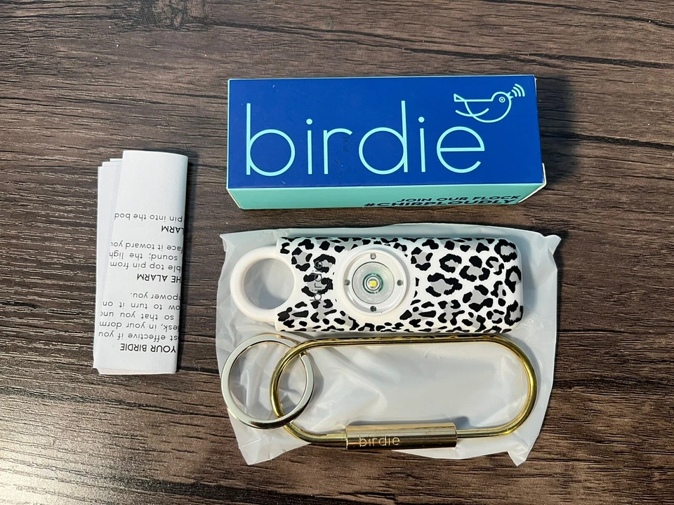 SHE'S BIRDIE She’s Birdie–The Original Personal Safety Alarm for Women by Women SNOW LEOPARD
