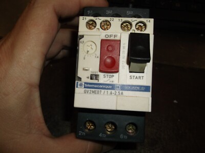 TELEMECANIQUE SQUARE D SCHNEIDER GV2ME07 MOTOR PROTECTOR CIRCUIT BREAKER (324)