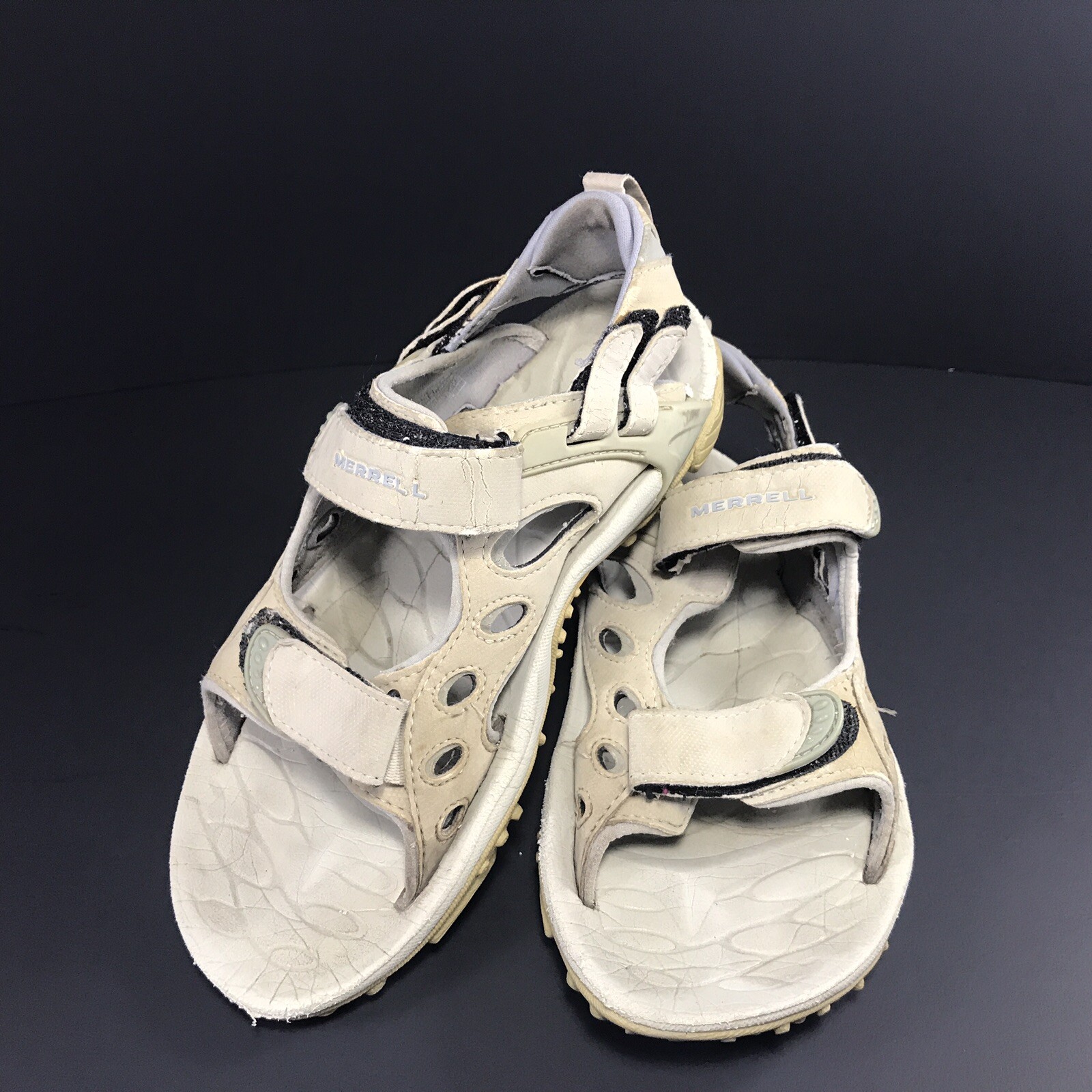 Merrell Vibram Sport Performance Sandali Donna Taglia 7 Scarpe Cinturino Marrone Scarpe