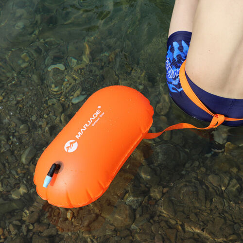 INFLATABLE OPEN WATER SWIM BUOY AIR DRY TOW FLOAT SWIM SAFETY UK BAG DEVICE SO