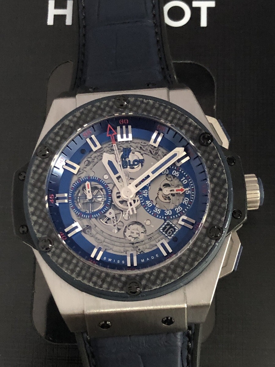 Hublot Big Bang King Power Unico Carbon Fiber 48mm Skeleton Dial