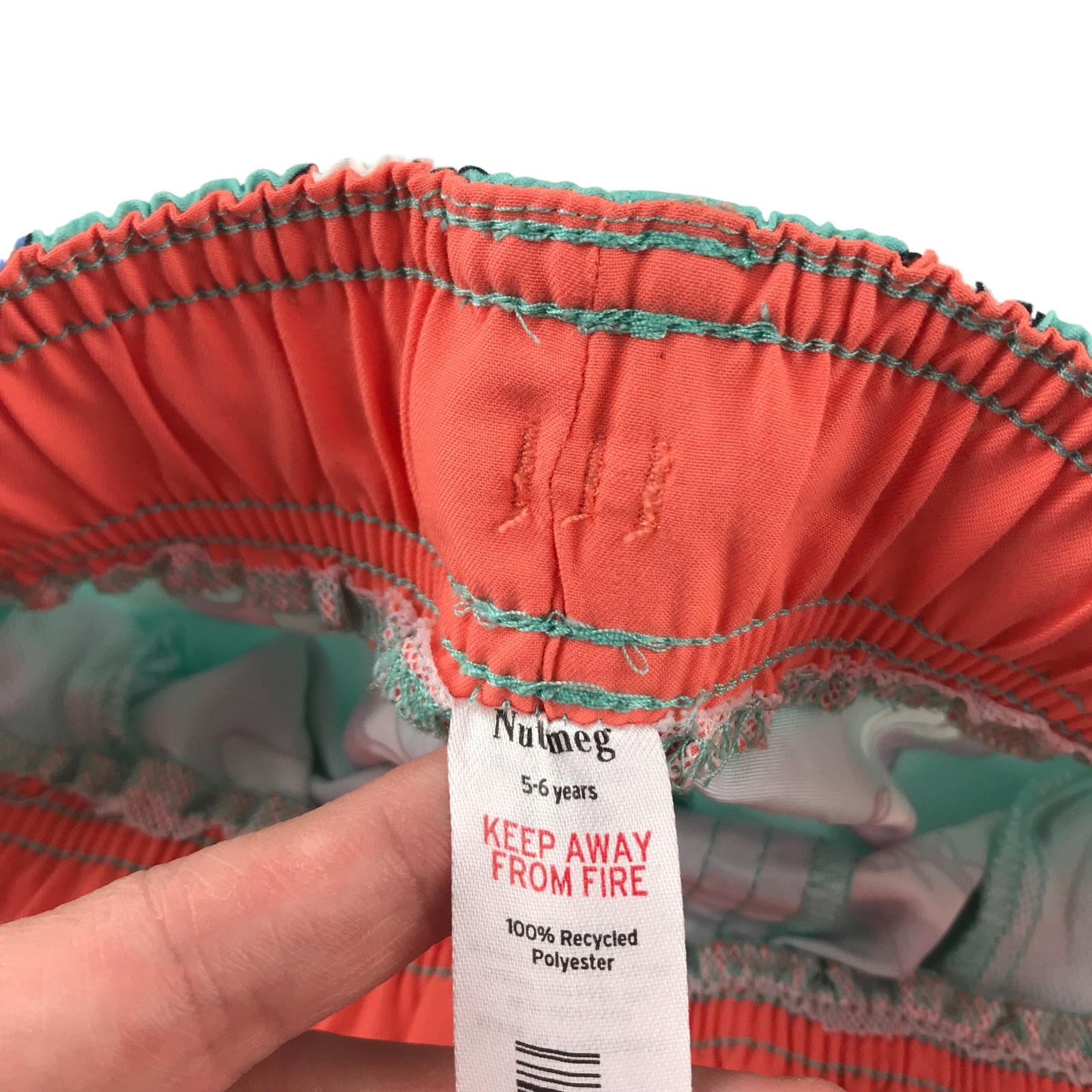 Nutmeg Swim Trunks Age 5 Turquoise Shark Print Shorts eBay