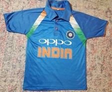 India National Cricket Team "Oppo" Polo-Type Shirt-Size 28-CHECK MEASUREMENTS 