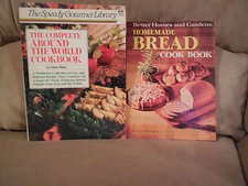 2 Cookbooks - Complete Around The World Cookbook & BHG Homemade Bread Cookbook